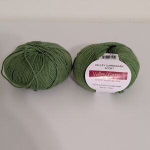 Valley Yarns Green Superwash Merino Wool